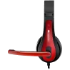 CANYON HSC-1 basic PC headset with microphone, combined 3.5mm plug, leather pads, Flat cable length 2.0m, 160*60*160mm, 0.13kg, 