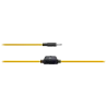 CANYON entry price PC headset, combined 3,5 plug, leather pads, Black-yellow - 5