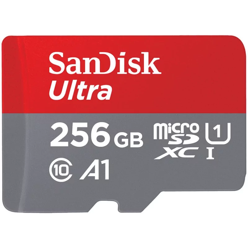 SanDisk_Ultra microSDXC_256GB + SD Adapter_120MB/s  A1 Class 10 UHS-I - 1