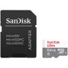 SanDisk Ultra Light microSDHC + SD Adapter 64GB 100MB/s Class 10 - 1