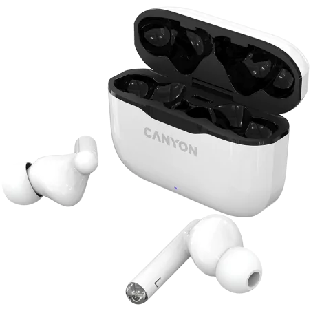 CANYON TWS-3 Bluetooth headset, with microphone, BT V5.0, Bluetrum AB5376A2, battery EarBud 40mAh*2+Charging Case 300mAh, cable 