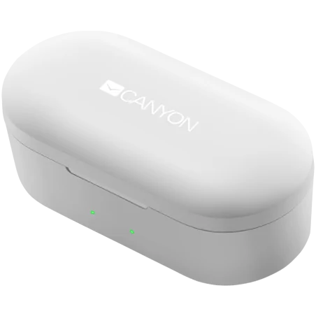 CANYON TWS-2 Bluetooth sport headset, with microphone, BT V5.0, RTL8763BFR, battery EarBud 43mAh*2+Charging Case 800mAh, cable l