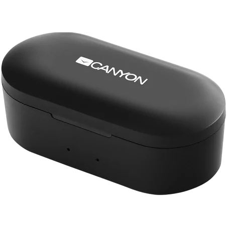 CANYON TWS-2 Bluetooth sport headset, with microphone, BT V5.0, RTL8763BFR, battery EarBud 43mAh*2+Charging Case 800mAh, cable l