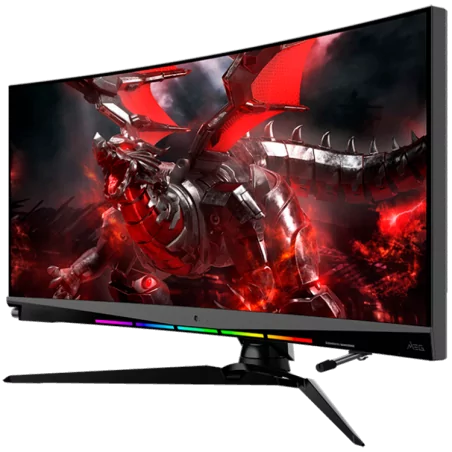 MSI Optix MEG381CQR Plus Curved Gaming Monitor, 37.5" 175Hz, UWQHD+ (3840x1600) 21:9, Rapid IPS Anti-glare, 400nits, 1000:1, 178