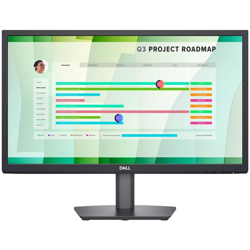 Dell Monitor LED E2223HN, 21.45", FHD 1920x1080, 16:9 60Hz, VA Antiglare, Flicker Free, 250 cd/m2, 3000:1, 178/178, 10ms/5ms, HD