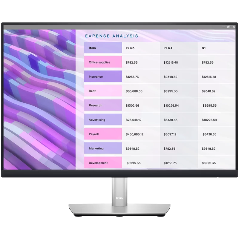 Dell Monitor LED Professional P2423, 24", WUXGA 1920x1200, 16:10 60Hz, IPS AG, ComfortView Plus, Flicker Free, 300 cd/m2, 1000:1