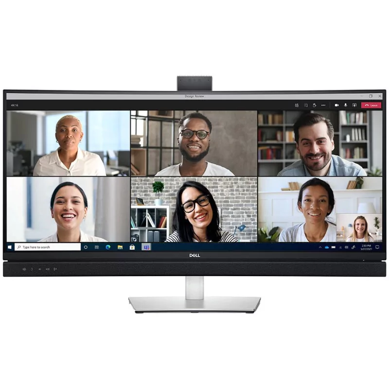 Monitor LED DELL Curved, Video Conferencing C3422WE, 34.14", WQHD 3440x1440, 21:9, IPS, 1000:1, 178/178, 5ms, 300cd/m2, DP, HDMI