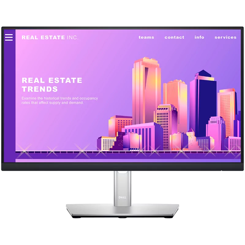 Monitor Dell Professional P2222H 21.5” 1920x1080 IPS Antiglare 16:9, 1000:1, 250 cd/m2, 8ms/5ms, 178/178, DP, HDMI, VGA, USB 3.2