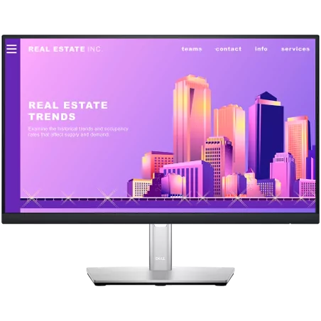 Monitor Dell Professional P2222H 21.5” 1920x1080 IPS Antiglare 16:9, 1000:1, 250 cd/m2, 8ms/5ms, 178/178, DP, HDMI, VGA, USB 3.2