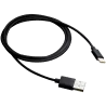 CANYON UC-1 Type C USB Standard cable, cable length 1m, Black, 15*8.2*1000mm, 0.018kg - 1