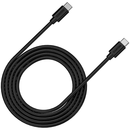 CANYON UC-12, cable 100W, 20V/ 5A, typeC to Type C, 2M with Emark, Power wire :20AWG*4C,Signal wires :28AWG*4C,OD4.5mm, PVC ,bla