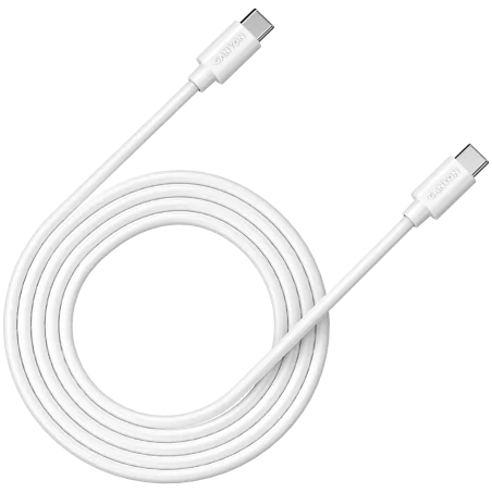 CANYON UC-12, cable 100W, 20V/ 5A, typeC to Type C, 2M with Emark, Power wire :20AWG*4C,Signal wires :28AWG*4C,OD4.5mm, PVC ,whi