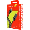 CANYON UC-5 Type C USB 2.0 standard cable, Power & Data output, 5V 2A, OD 3.5mm, metallic Jacket, 1m, gun color, 0.04kg - 2