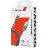 CANYON Charge & Sync MFI flat cable, USB to lightning, certified by Apple, 1m, 0.28mm, Dark gray - 3