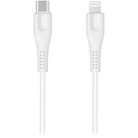 CANYON MFI-4 Type C Cable To MFI Lightning for Apple, PVC Mouling,Function: with full feature( data transmission and PD charging