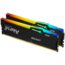 KINGSTON DRAM 32GB 5600MT/s DDR5 CL36 DIMM (Kit of 2) FURY Beast RGB EAN: 740617330779