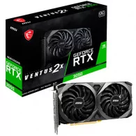 MSI Video Card NVidia GeForce RTX 3050 VENTUS 2X 8G OC, 8GB GDDR6, 128bit, Effective Memory Clock: 14000MHz, Boost: 1807MHz, 256