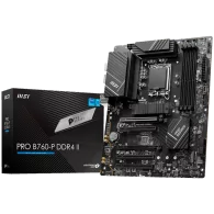 MSI Main Board Desktop PRO B760-P DDR4 II (LGA 1700, 4xDDR4,max 5333 OC, 5xPCI-E X16, 4xSATA6g, 2xM.2, RAID, 6xUSB3.2 Gen1, 4xUS