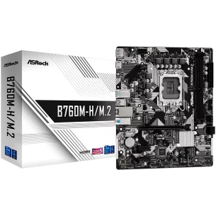 ASROCK MB B760 2 x DDR5 1 x HDMI Port 1 x DisplayPort 4 x SATA3 2 x Ultra M.2 Micro ATX