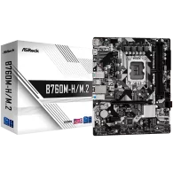 ASROCK MB B760 2 x DDR5 1 x HDMI Port 1 x DisplayPort 4 x SATA3 2 x Ultra M.2 Micro ATX - 1