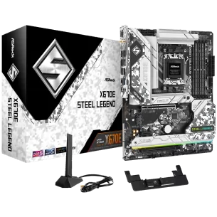 ASROCK MB Desktop X670E Steel Legend, AM5, 4x DDR5, 1x PCIe 5.0 x16, 1x PCIe 3.0 x16, 1x PCIe 3.0 x1, 4x SATA3, 3x Hyper M.2 (PC