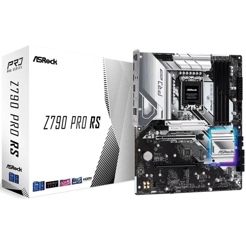 ASROCK MB Desktop Z790 Pro RS (S1700, 4x DDR5, 1x PCIe 5.0 x16, 1x PCIe 4.0 x16, 2x PCIe 3.0 x1, 4x Hyper M.2 PCIe Gen4x4, 8x SA