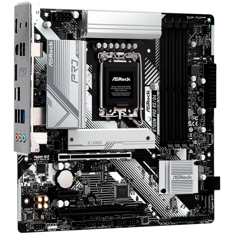 ASROCK MB Desktop B760M Pro RS (S1700, 4x DDR5, 1x PCIe 5.0 x16, 1x PCIe 3.0 x16, 1x PCIe 3.0 x1, 3x Hyper M.2 PCIe Gen4x4, 4x S