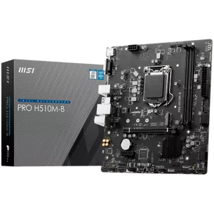 MSI PRO H510M-B DDR4, mATX, Chipset H470 (supports only 10th Intel processors), Socket 1200, Dual Channel DDR4 up to 2933MHz, 1x