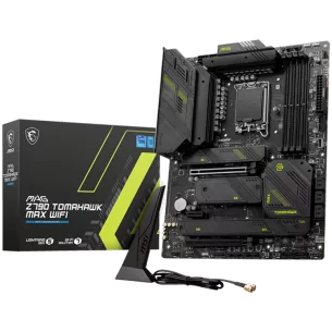 MSI MAG Z790 TOMAHAWK MAX WIFI, ATX, Socket LGA 1700, Dual Channel DDR5 7800+(OC)MHz, 2x PCIe x16 slots, 4x M.2 slots, 1x HDMI,