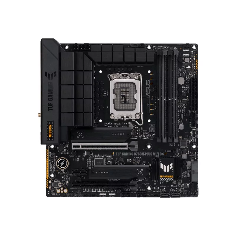 ASUS TUF GAMING B760M-PLUS WIFI D4 LGA1700 mATX 4xDIMM DDR4 1xDP 1xHDMI 4xSATA 2xM.2 MB - 1