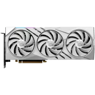 MSI Video Card Nvidia GeForce RTX 4070 Ti SUPER 16G GAMING SLIM WHITE, 16GB GDDR6X, 256-bit, 21 Gbps Effective Memory Clock, 267