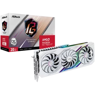 ASROCK Video Card AMD Radeon RX 7900 XT PHANTOM GAMING WHITE 20GB OC