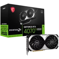 MSI Video Card Nvidia RTX 4070 Ti SUPER 16G VENTUS 2X, 16GB GDDR6X, 256bit, 21Gbps Memory speed, Boost: 2610MHz, 8448 CUDA Cores