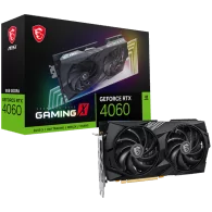 MSI Video Card Nvidia GeForce RTX 4060 GAMING X 8G, 8GB GDDR6, 128bit, Boost: 2595 MHz, 3072 CUDA Cores, PCIe 4.0, 3x DP 1.4a, H