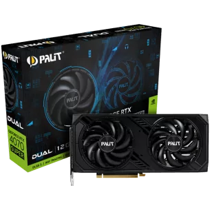 Palit RTX 4070 Super Dual 12GB GDDR6X, 192 bit, 1x HDMI 2.1a, 3x DP 1.4a, 2 Fan, 1x 16-pin Power connector, recommended PSU 750W