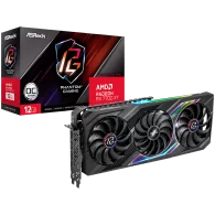 ASROCK Video Card AMD Radeon RX7700XT Phantom Gaming 12GB OC, GDDR6, 192-bit, 3x DisplayPort 2.1, 1x HDMI 2.1, 2x 8-pin Power Co