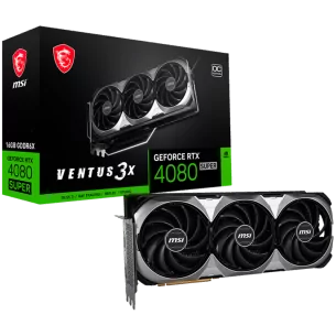 MSI Video Card Nvidia GeForce RTX 4080 SUPER 16G VENTUS 3X OC, 16GB GDDR6X/256bit, PCI Express Gen 4, 2xDP, 2x HDMI, RECOMMENDED