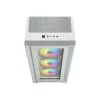 CORSAIR iCUE 4000X RGB Tempered Glass Mid-Tower White case - 2