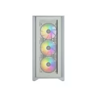 CORSAIR iCUE 4000X RGB Tempered Glass Mid-Tower White case - 3