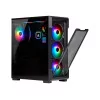 Computer кутия Corsair iCUE 220T RGB Airflow Mid-Tower, Black - 3
