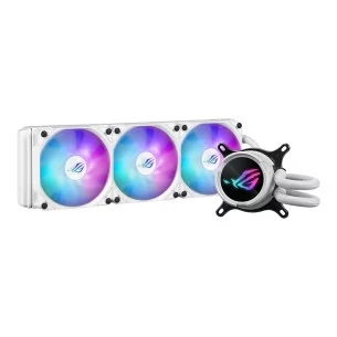ASUS ROG Strix LC III 360 ARGB WHT all-in-one CPU liquid cooler with 360 rotatable water block Premium ROG ARGB fans