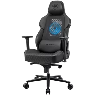 COUGAR Chair NxSys Aero Black, Breathable PVC LeatherHighly breathable mesh cloth, 150º Reclining, RocX, Piston Lift Height Adju