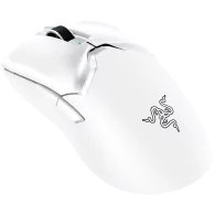 Razer DeathAdder V3 Pro - White Edition, Ergonomic Wireless Gaming Mouse, Speedflex Charging Cable USB Type C, 30000DPI, Optical