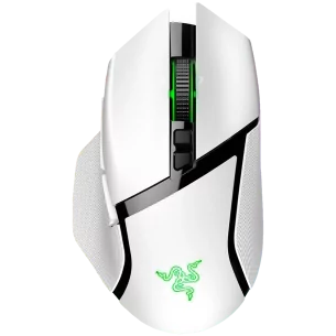 Razer Basilisk V3 Pro White, Wireless Gaming Mouse, True 30000 dpi, Focus Pro 30K Optical Sensor, Gen-3 Optical Mouse Switches,