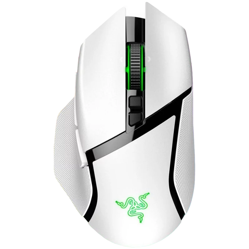 Razer Basilisk V3 Pro White, Wireless Gaming Mouse, True 30000 dpi, Focus Pro 30K Optical Sensor, Gen-3 Optical Mouse Switches, 