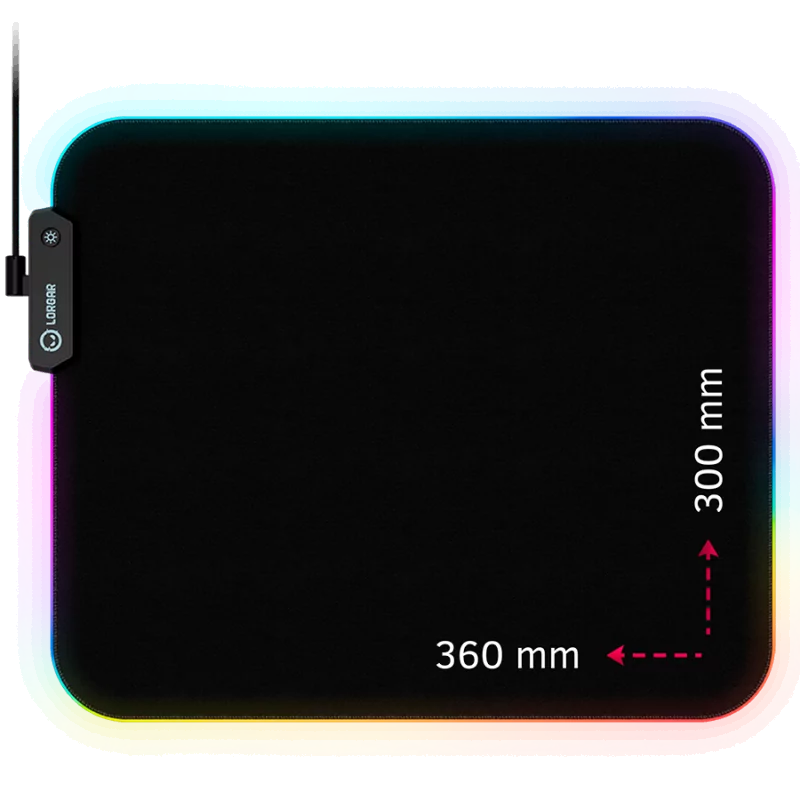 Lorgar Steller 913, Gaming mouse pad, High-speed surface, anti-slip rubber base, RGB backlight, USB connection, Lorgar WP Gamewa