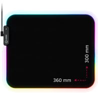 Lorgar Steller 913, Gaming mouse pad, High-speed surface, anti-slip rubber base, RGB backlight, USB connection, Lorgar WP Gamewa