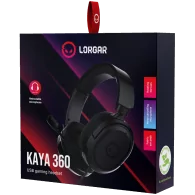 LORGAR Kaya 360, USB Gaming headset with microphone, CM108B, Plug&Play, USB-A connection cable 2m, fabric ear pads, size: 192*18