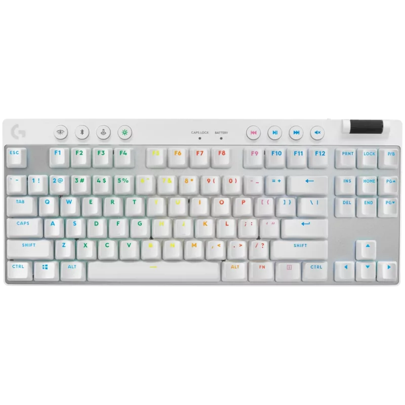 LOGITECH G PRO X TKL LIGHTSPEED Mechanical Gaming Keyboard - WHITE - US INT'L - TACTILE - 1