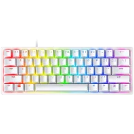 Razer Huntsman Mini White, Linear Optical Switch, size 60%, RGB Chroma, Doubleshot PBT Keycaps, Standard Bottom Row Layout, Full